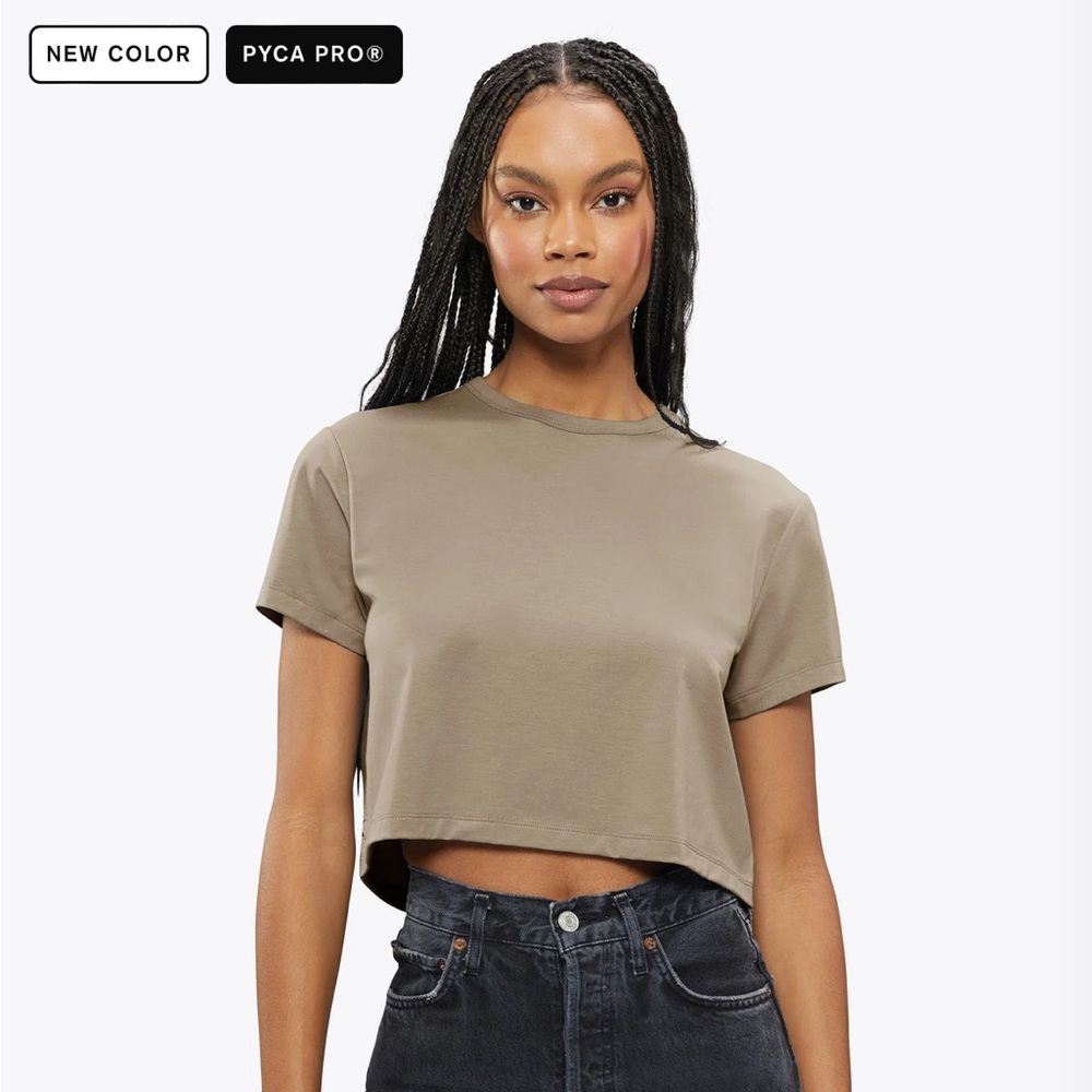 CUTS Clothing Almost Friday Tee | Classic-fit PYCA Pro - Stone - Stone / XS